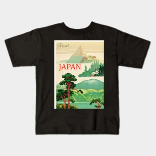 Japan vintage travel Kids T-Shirt